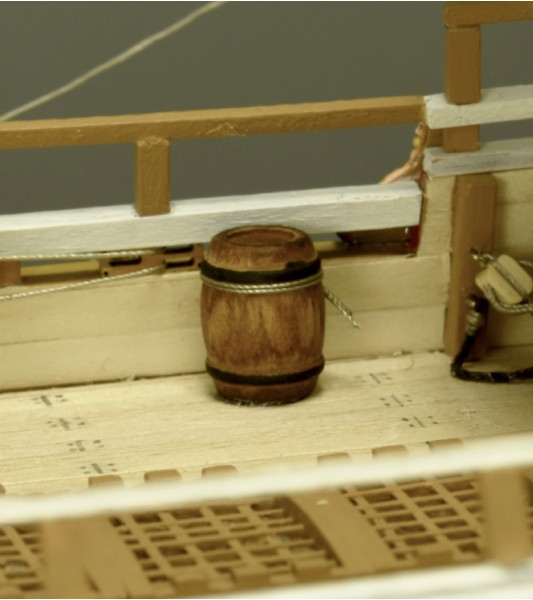 Buxushoutvat 8 mm (4 st.) voor modelscheepsbouw