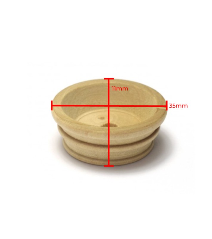 Mast Top in Beech Wood Dia. 35 mm (1 Unit) for Ship Modeling 2