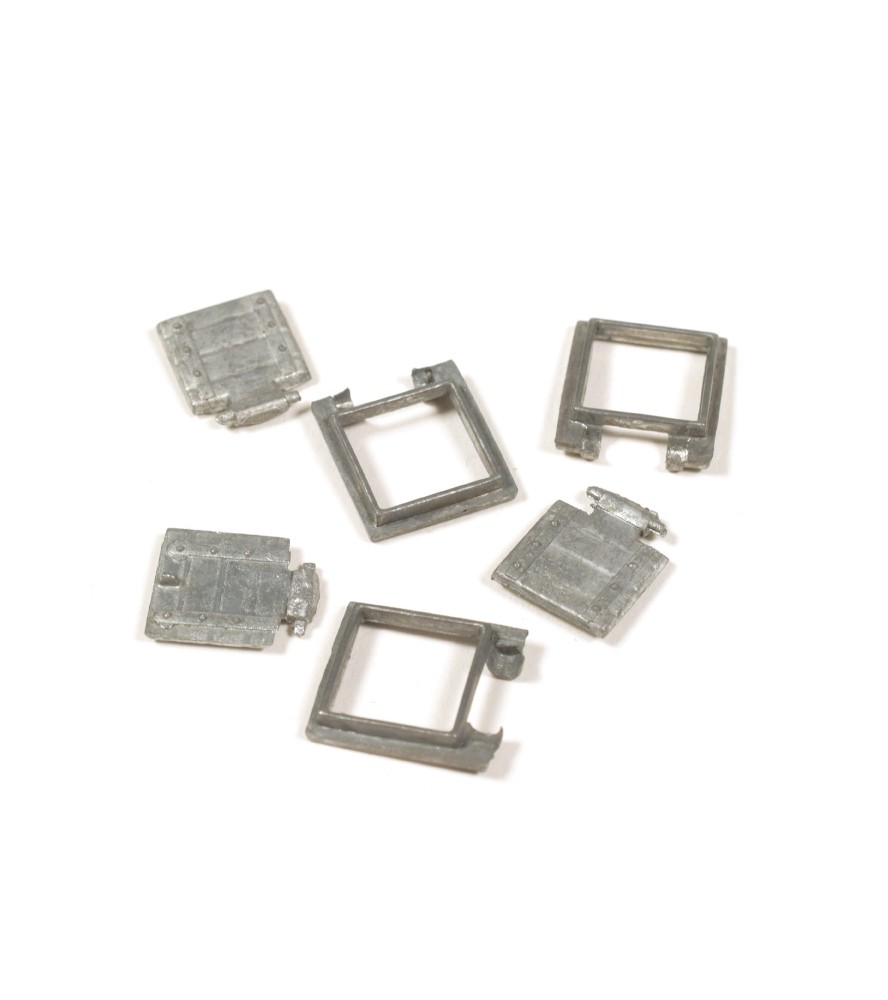 Fönsterram med port för kanon 9 x 9 mm (3 st)