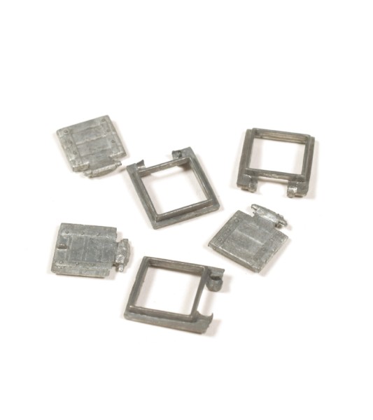 Vinduesramme med port til kanon 9 x 9 mm (3 enheder)