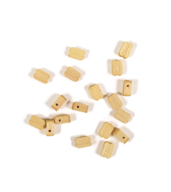 Poulie en Bois de Buis 6 mm (18 Unités) pour Modélisme Naval 2