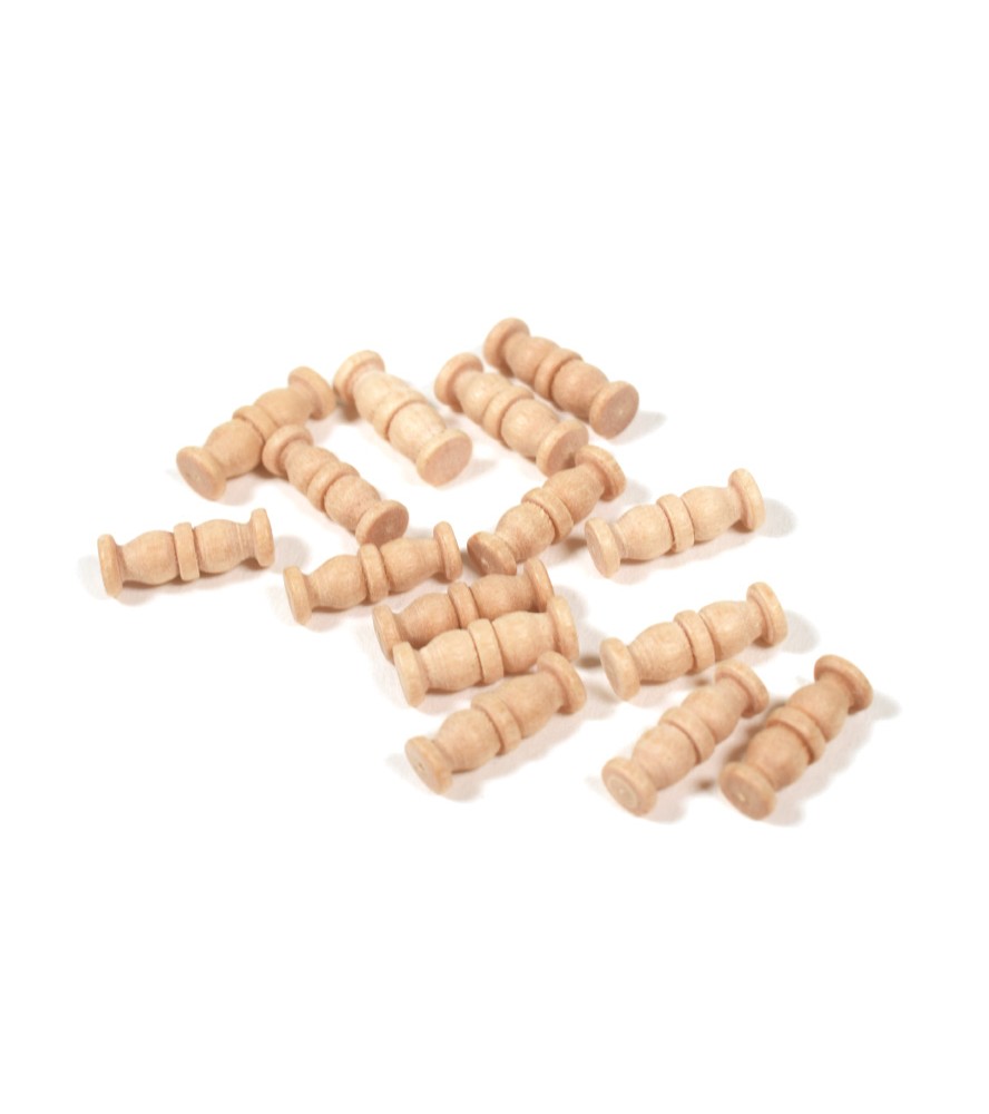 Colonne Double en Bois de Buis 10 mm (15...