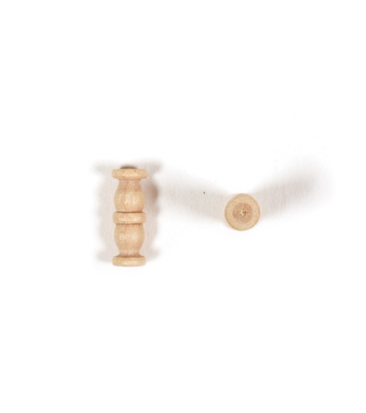 Colonna doppia in bosso 10 mm (15 pezzi) per modellismo navale