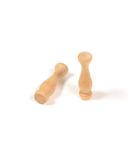 Enkel pelare i buxbom 18mm (10 st.) för fartygsmodellering