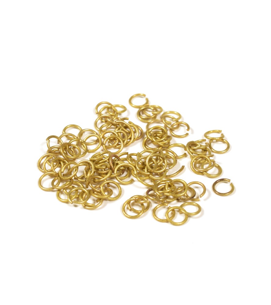 Pierścień mosiężny o średnicy 4 mm (100 sztuk)