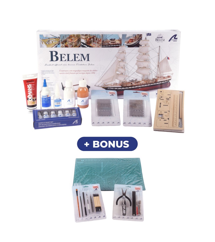 Výcviková loď Belem. Dárkové balení s modelem...