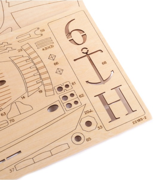 Cúter Jolie Brise 1:50. Maqueta de Barco en Madera