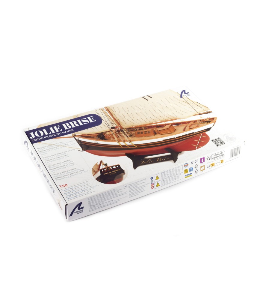 Jolie Brise Cutter 1:50. Modelskib i træ