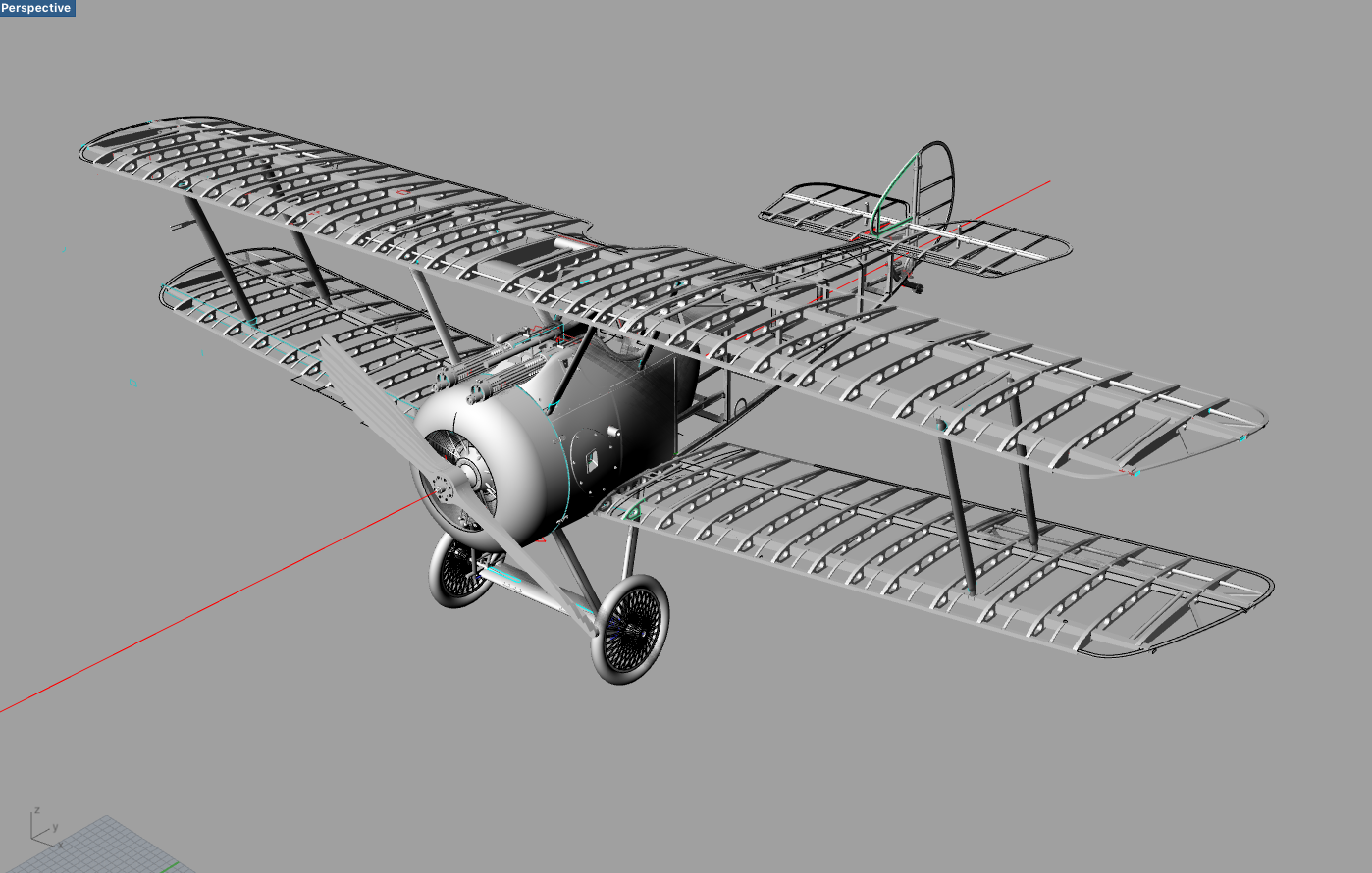 Aircraft Model Sopwith Camel 1/16.