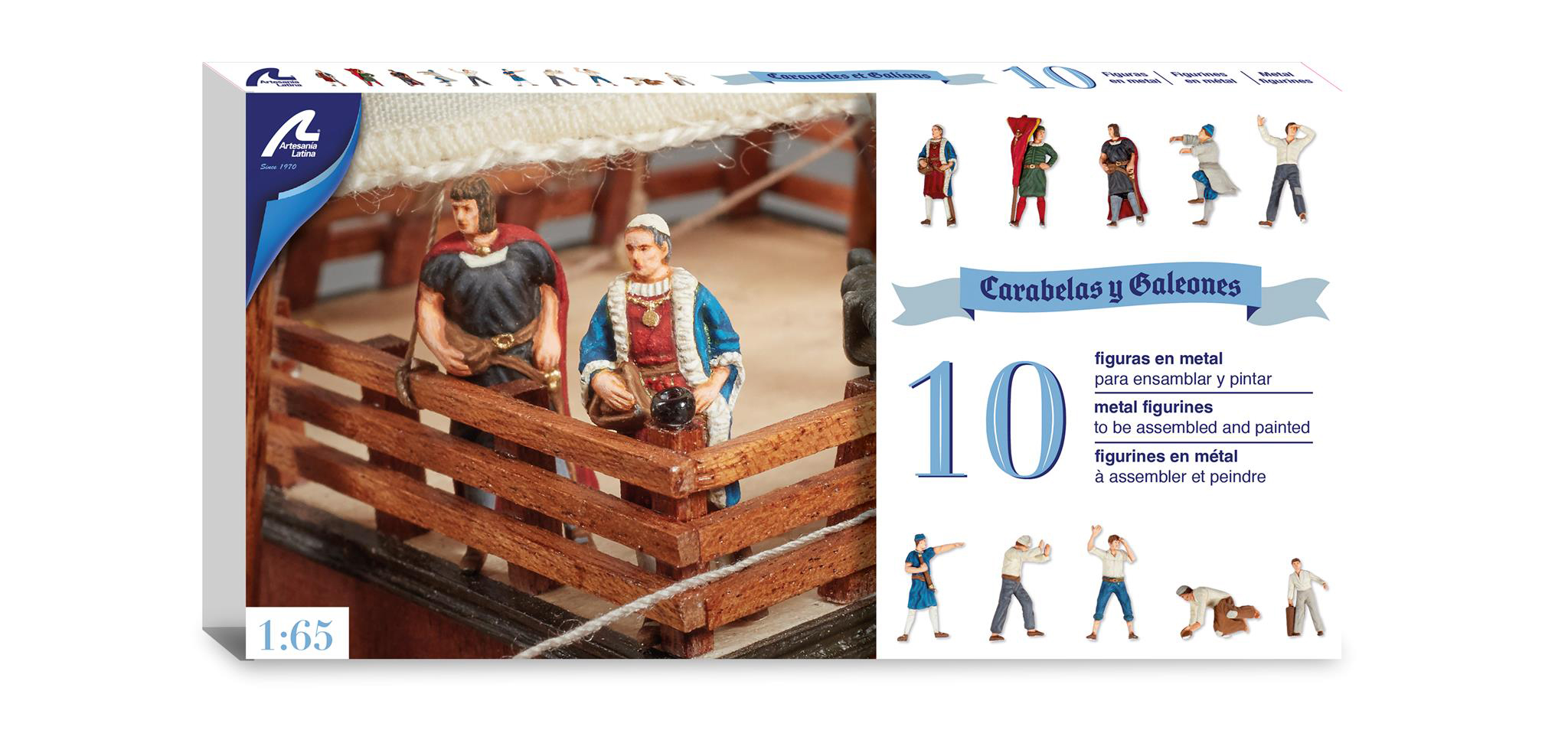 Modélisme Naval. Figurines pour Maquettes de Bateaux: Caravelles et Galions (22411F).