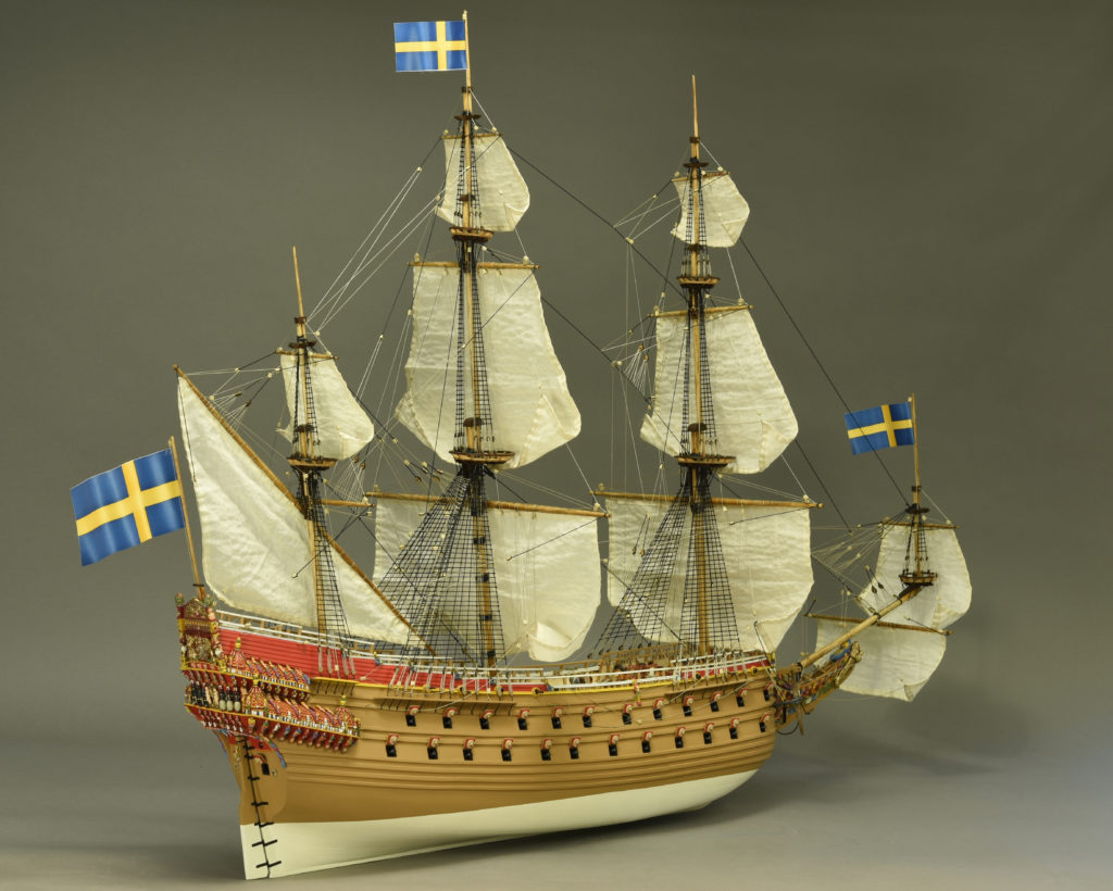 Modelismo naval. Maqueta en Madera Barco de Guerra Sueco Vasa 1/65.