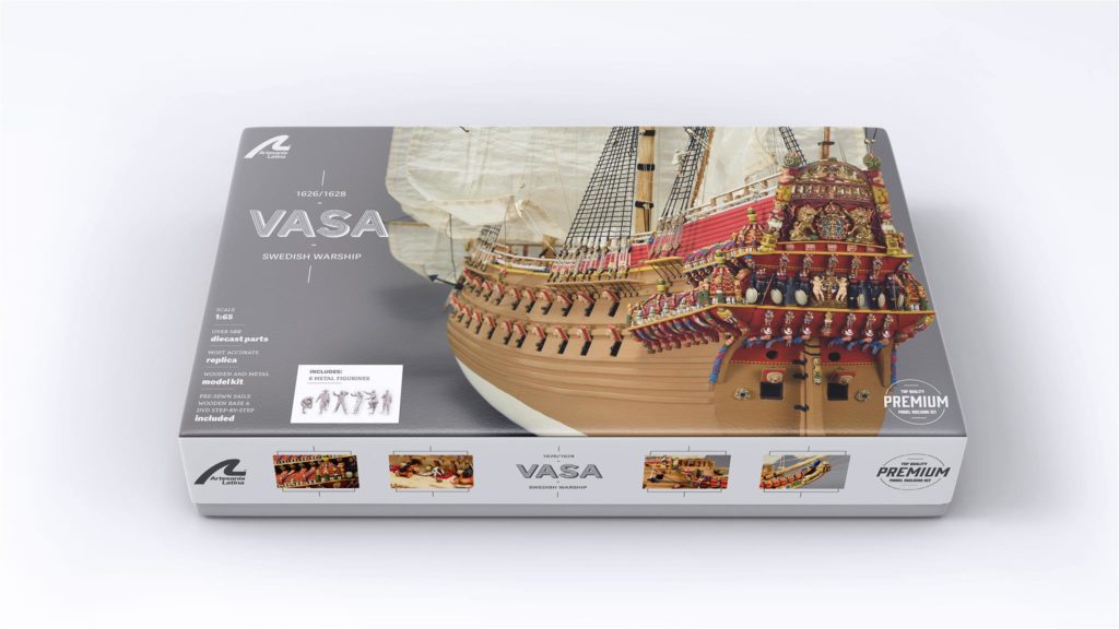 Histoire du Vasa. Maquette en Bois du Navire de Guerre Suédois Vasa 1/65.