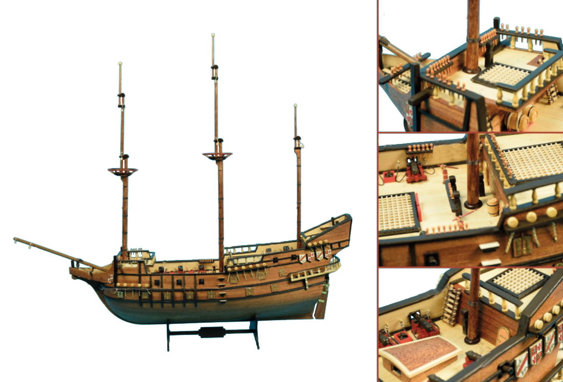 Gréement de Maquette de Bateau: Assemblage Modèle Naval Bois (V