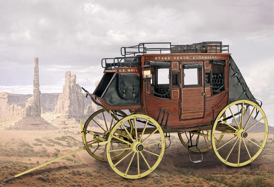 Model Building in Wood and Metal. 1/10 Scale Model StageCoach 1848 (20340).