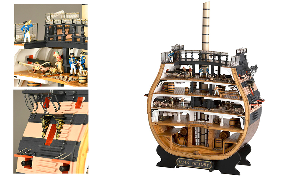 Wooden Model Section of Ship of the Line HMS Victory (20500) by Artesanía Latina.