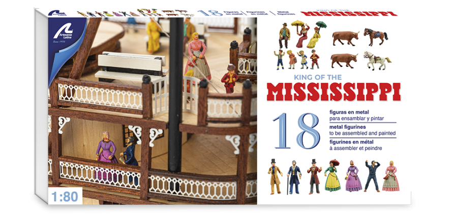 Modélisme Naval. Figurines pour Maquettes de Bateaux: King of the Mississippi (20515F).