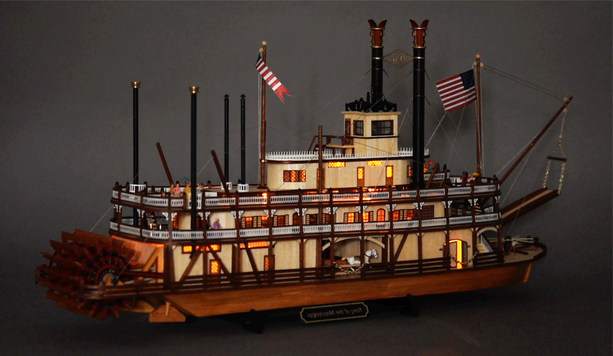 Paints Set for Steamboat Model Ship King of the Mississippi