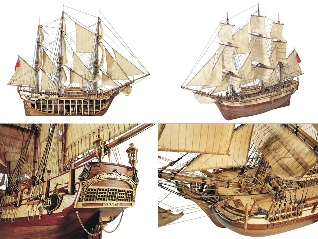 Modélisme Naval pour Experts. Maquette de Bateau en Bois Frégate HMS Bounty (22810).