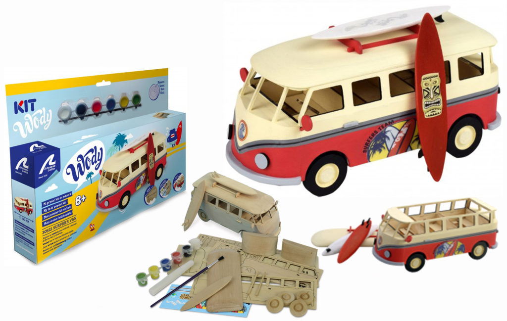 Model Kits for Children +8. Art&Kids Collection: Hippy and Surfer's Van.