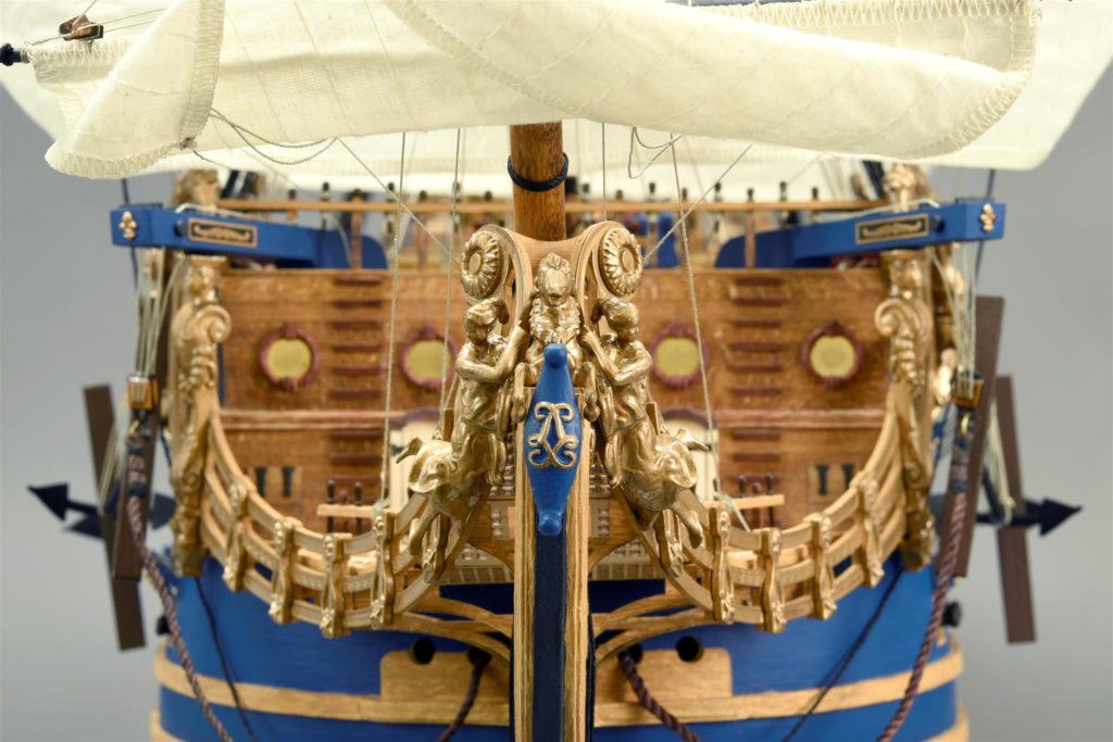 Modélisme Naval. Maquette Soleil Royal en Bois à l'Échelle 1/72 (22904).