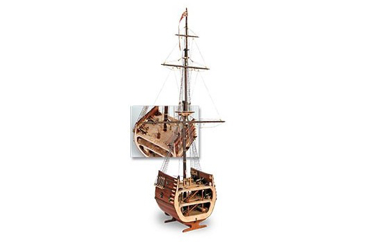 Galleon Model Kit. Section of San Francisco II at 1/50 Scale (20403).