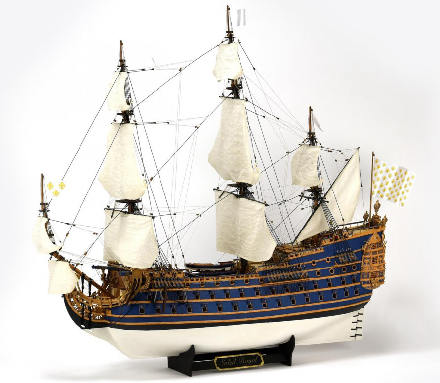 Ship Modeling. 1/72 Soleil Royal Ship Model 1/72 in Wood (22904).
