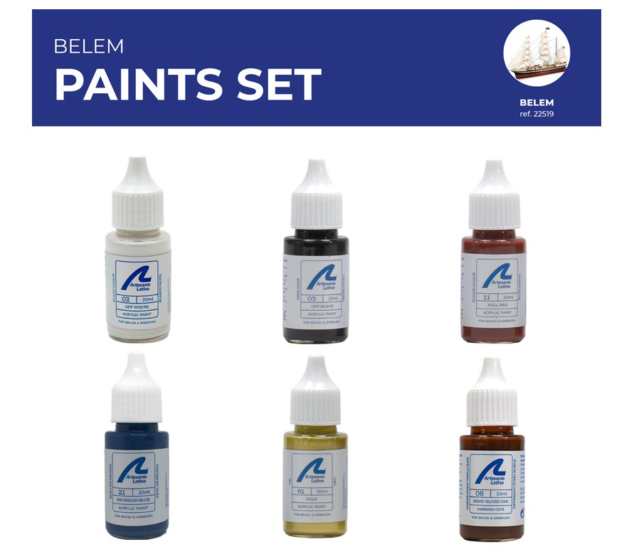 Paints for Model Ships: French Training Ship Belem (277PACK2).