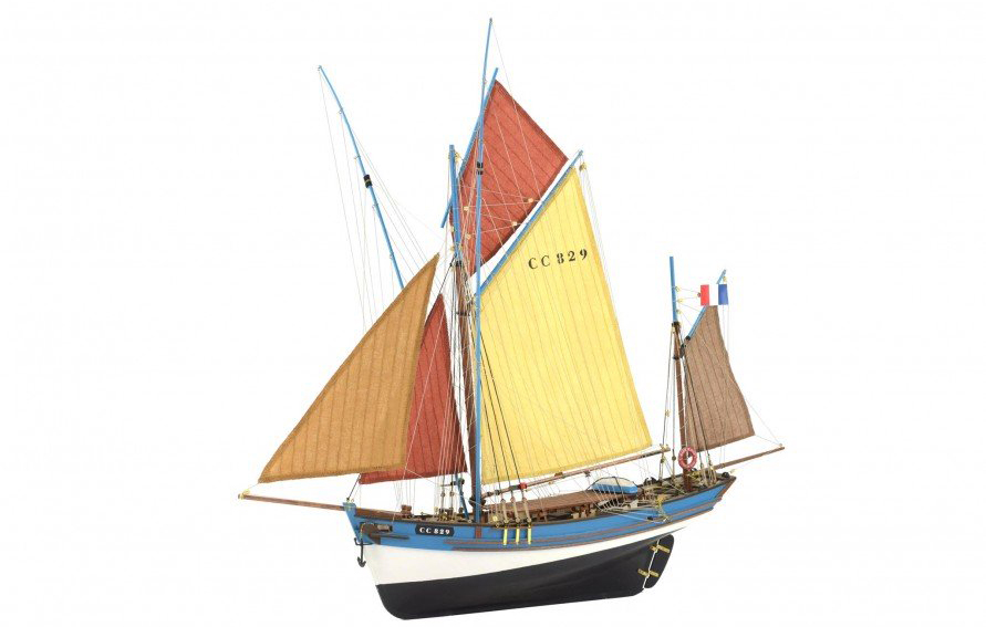 Maquette Thonier Marie Jeanne (22175) : Kit de Modélisme Rénové en 2022 du Bateau de Pêche Français