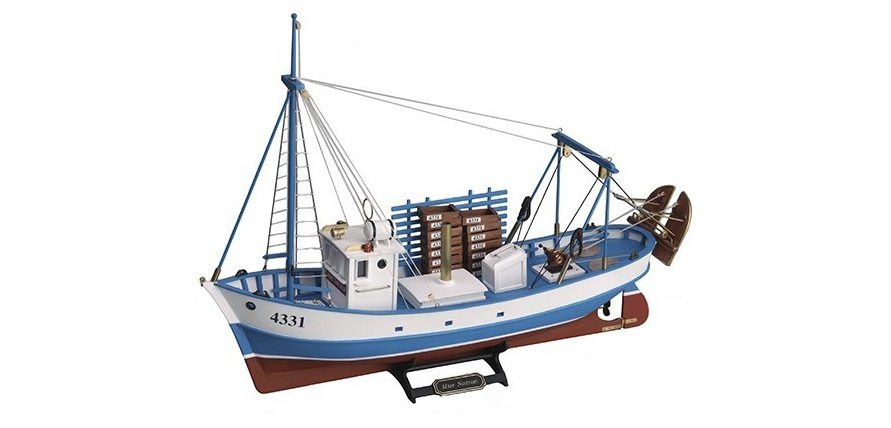 Wooden Ship Model Fishing Boat Mare Nostrum (20100-N).