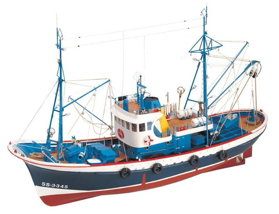 Wooden Ship Model: Tuna Boat from Cantabrian Sea Marina II (20506).