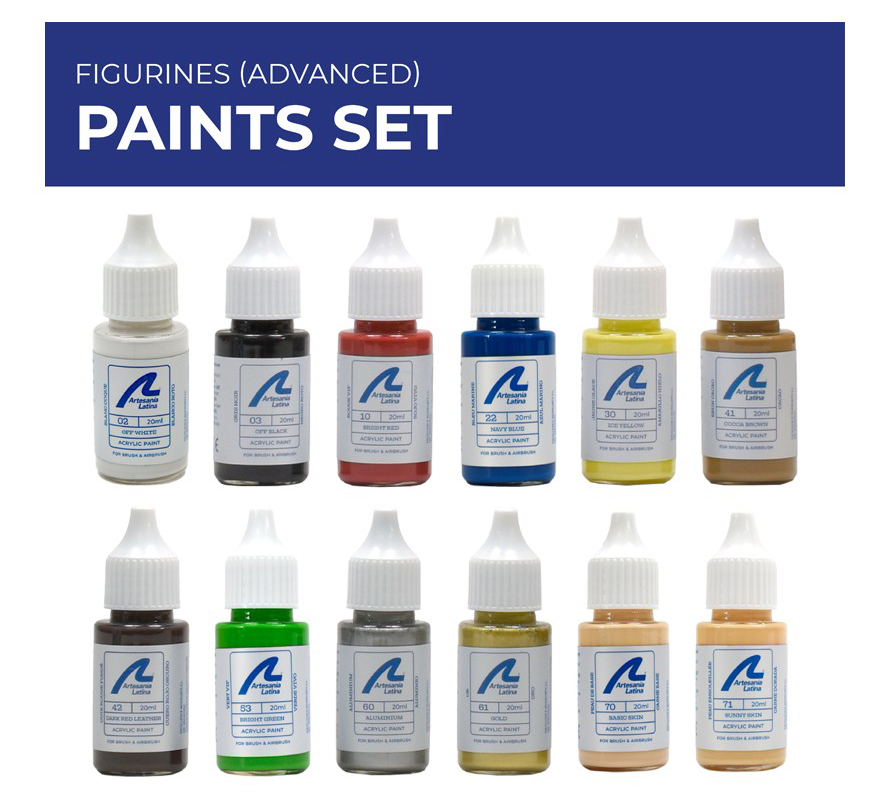 Modélisme Naval. Ensemble Avancé de Peintures pour Peindre Figurines (277PACK15).