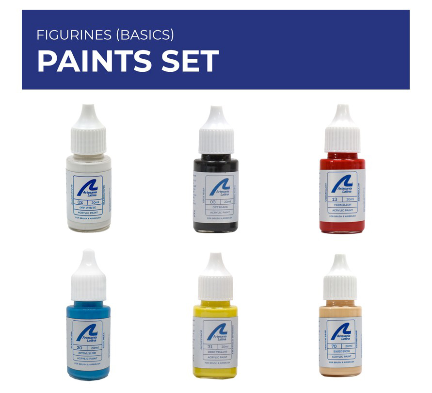 Modélisme Naval. Ensemble Basique de Peintures pour Peindre Figurines (277PACK14).