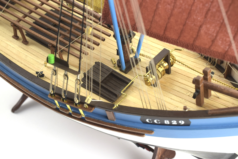 Tuna Boat Model Marie Jeanne (22175): 2022 Renewed modeling kit made of wood.