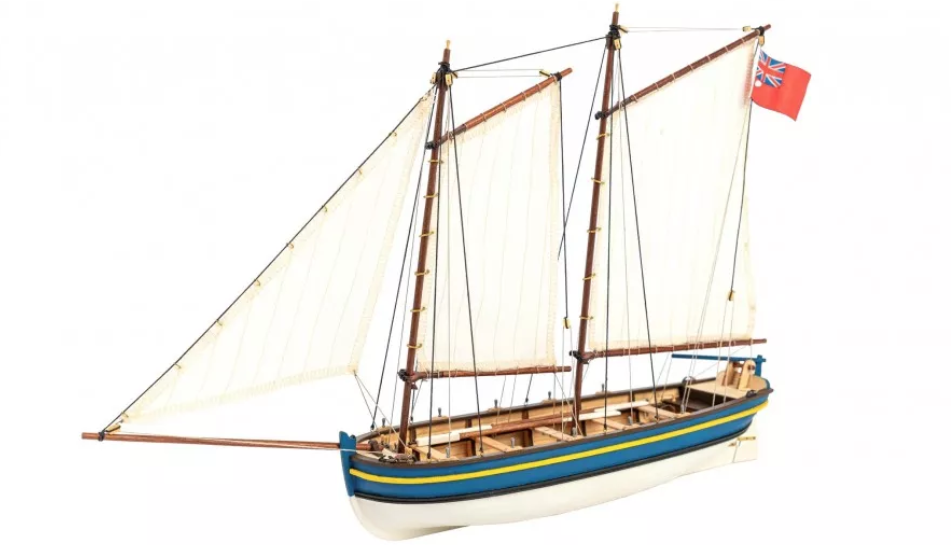 Maquette Canot HMS Endeavour è l’échelle 1/50 (19005). Nouveau Modèle en Bois Totalement Rénové et Amélioré en 2022 !.