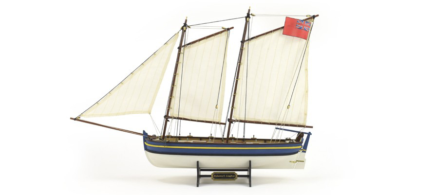 HMS Endeavour Longboat Model (19005): 2022 Renewed and Improved Wooden Ship Modeling Kit!
