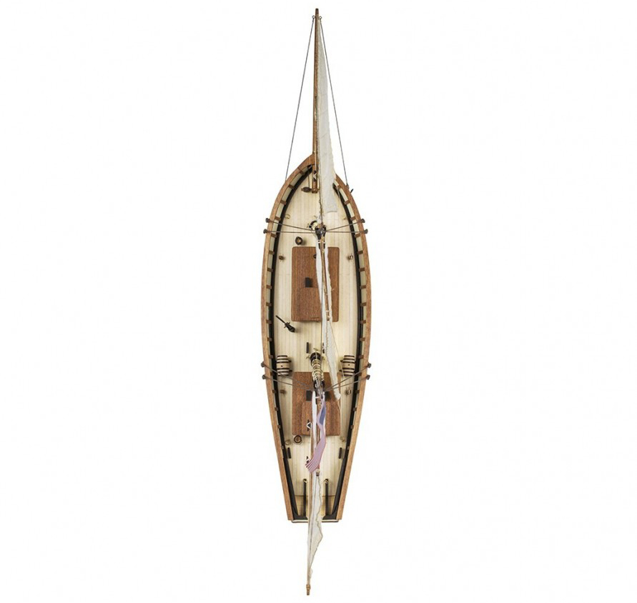 Maquette en Bois Swift 1805 (22110N) avec Présentation Rénové pour le Bateau-Pilote de Virginia (États Unis).