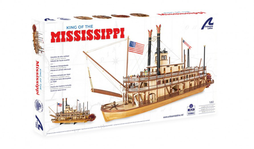 Parkinson's and Modeling: Frédéric builds this model, the King of the Mississippi.