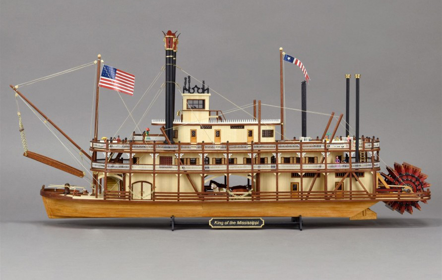 Mississippi Model Set Up (II) by Artesania Latina (20515). The perfect paddle steamer model kit.