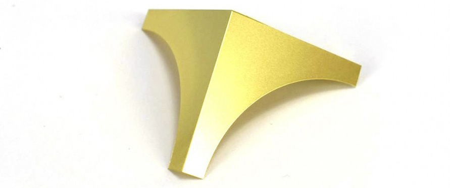 Set of 4 Brass Corners Nº1 (27315) for Crafts and Models Exhibition in Showcases.