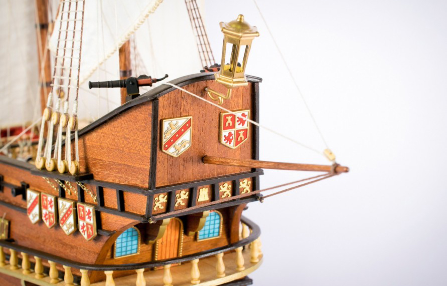 Galleon Model in Wood San Francisco II (22452-N) 1:90 Scale for Intermediate Level Modelers.