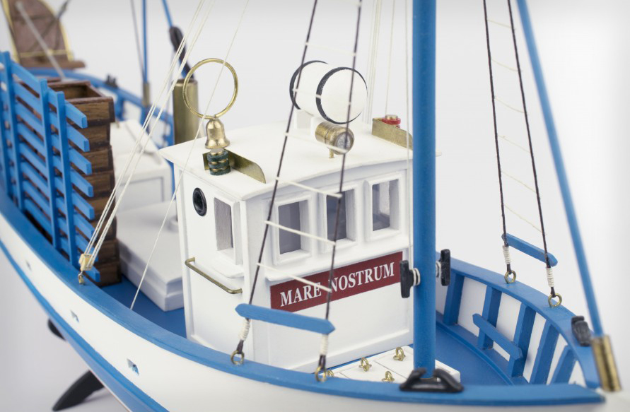 Fishing Boat Model in Wood to Be Built Mare Nostrum at 1:35 scale (20100-N) from Artesania Latina.