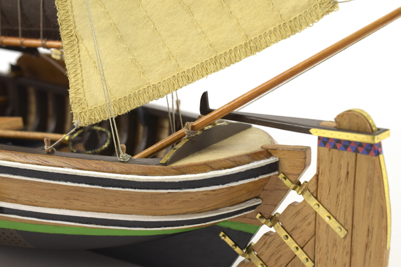 Dutch Wooden Fishing Boat Model Botter (22125) by Artesanía Latina.