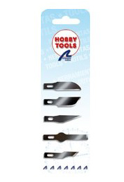 Cutting Tools for Modeling: Set of 5 Spare Blades for Cutter #1 (27049) by Artesania Latina.