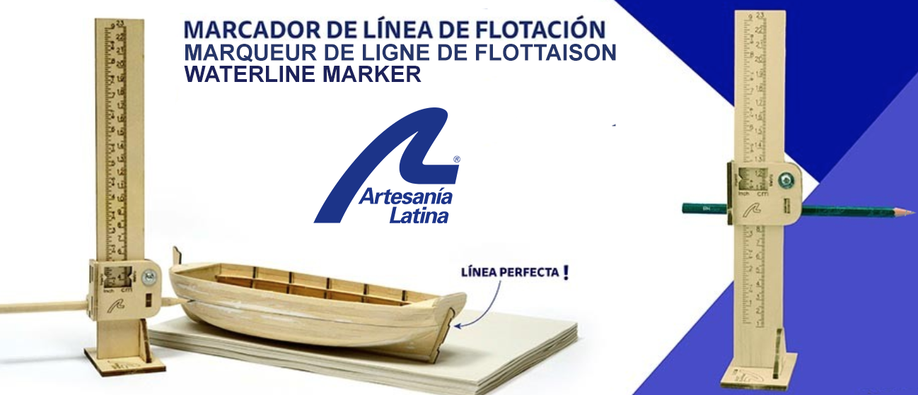 Herramientas de Modelismo Naval. Marcador de Línea de Flotación (27649) de Artesanía Latina.