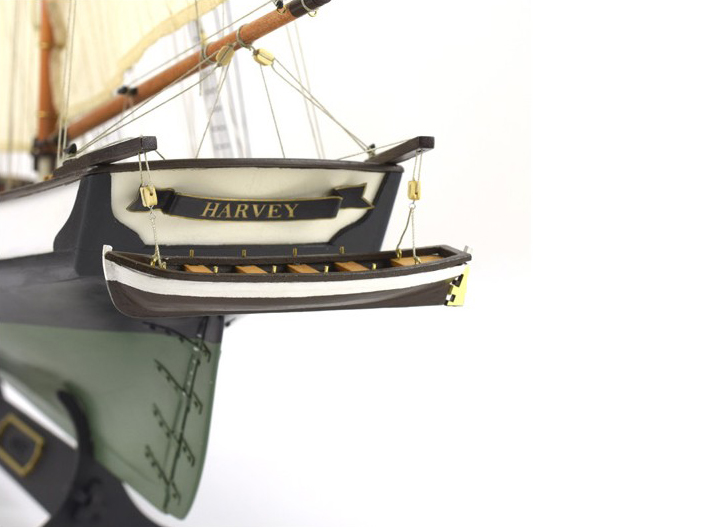 Harvey Model Ship (22416) in Wood at 1:60 Scale. Naval Modeling Kit with the Fabulous American Schooner of the 19th Century.
