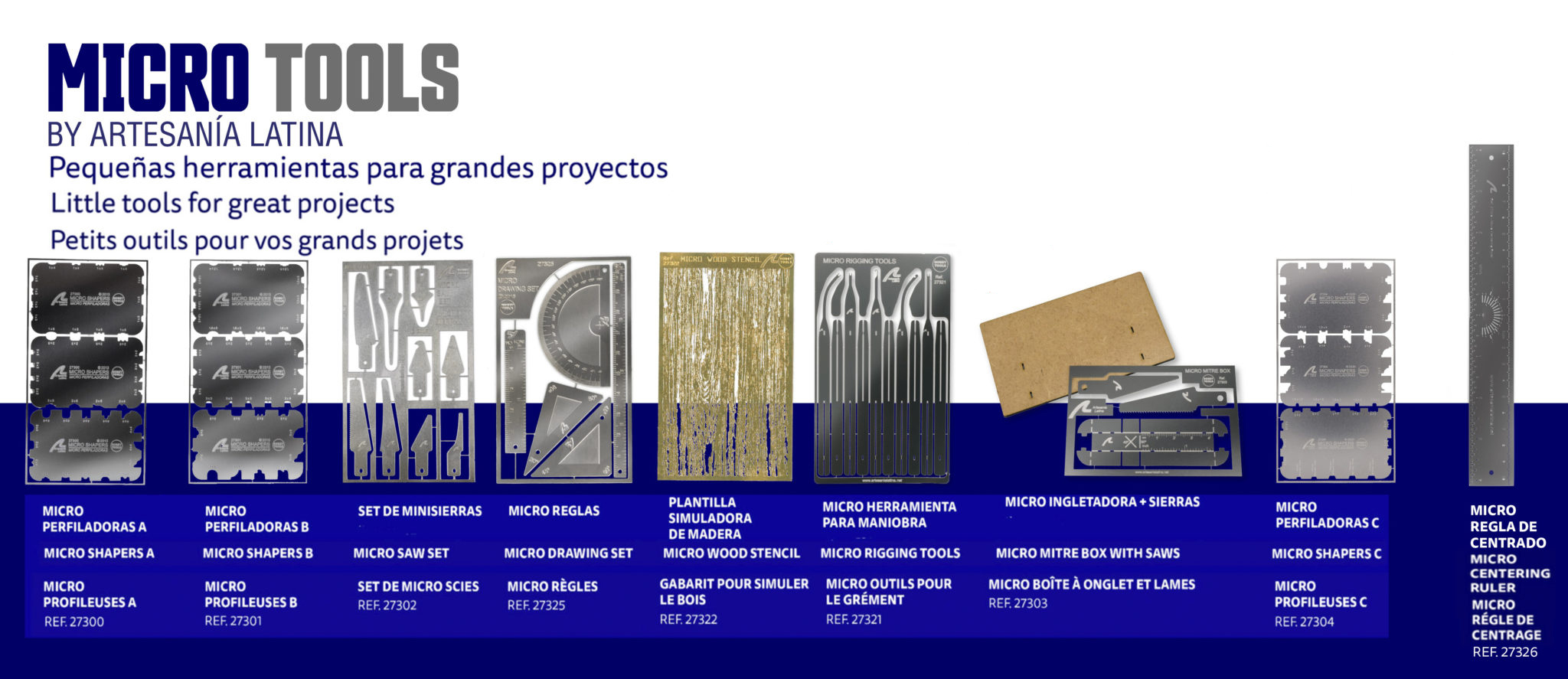 Small Sized Modelling Tools: All the Micro Tools on Artesanía Latina's Catalog.