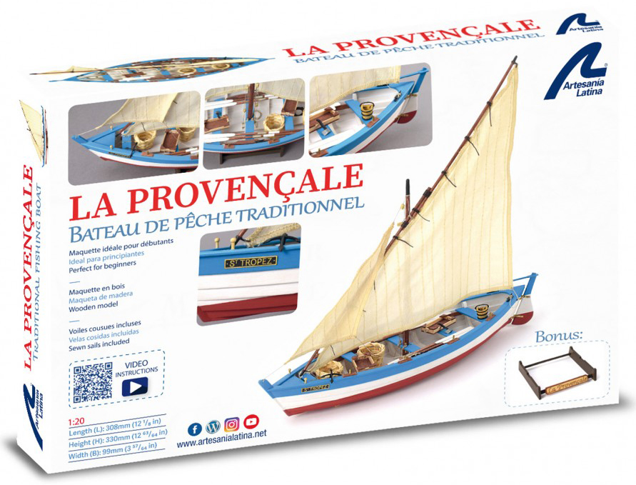 Maquetas Black Friday 2023. Kit de Modelismo Barco de Pesca La Provençale (19017-N) de Artesanía Latina.