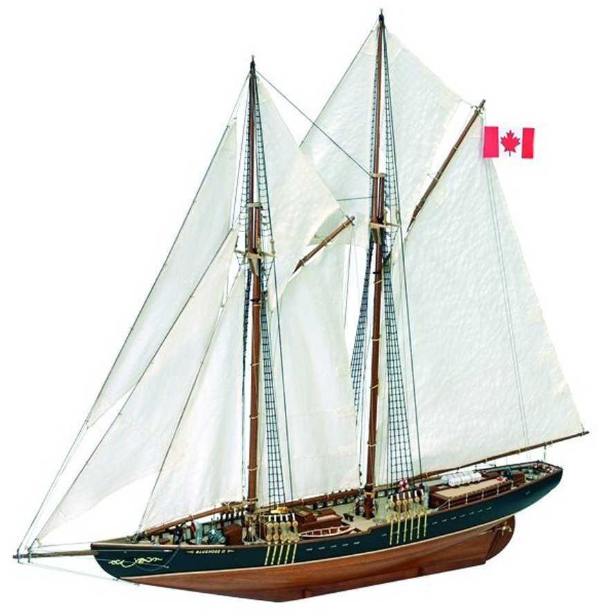 Fishing Ship Model. Canadian Schooner Bluenose II 1:75 (22453) made by Artesanía Latina.