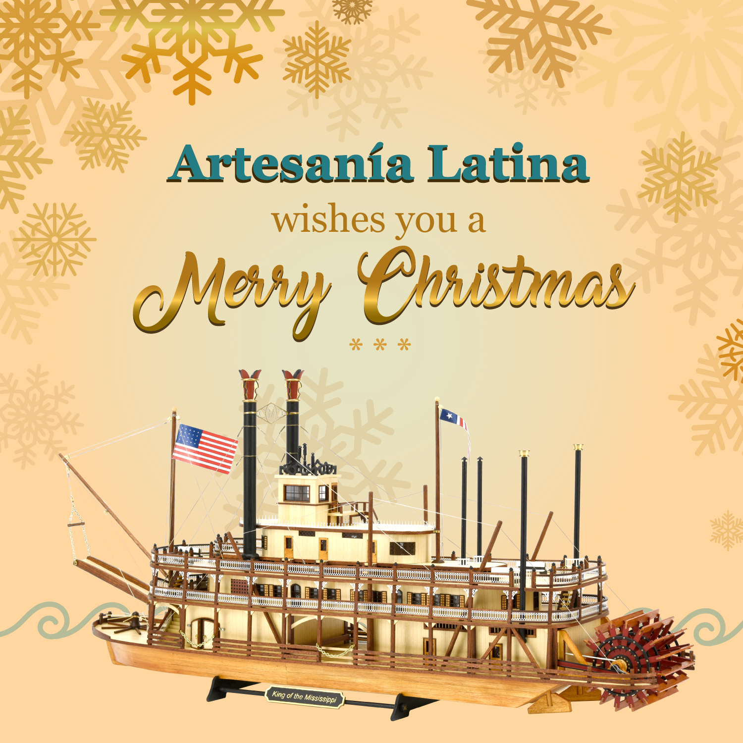 Modeling at Christmas! Artesanía Latina Wishes You a Happy Holidays