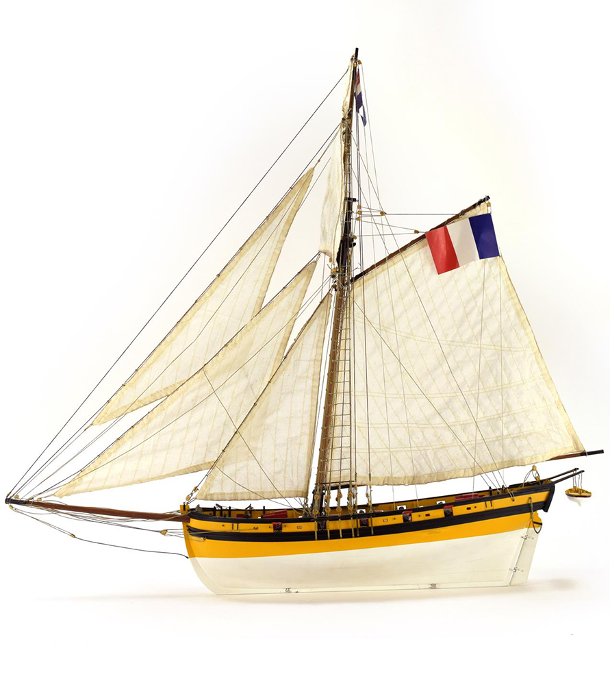 Maquette Navire Corsaire Française en Bois Le Renard (22401) à l’Échelle 1/50 d’Artesanía Latina.